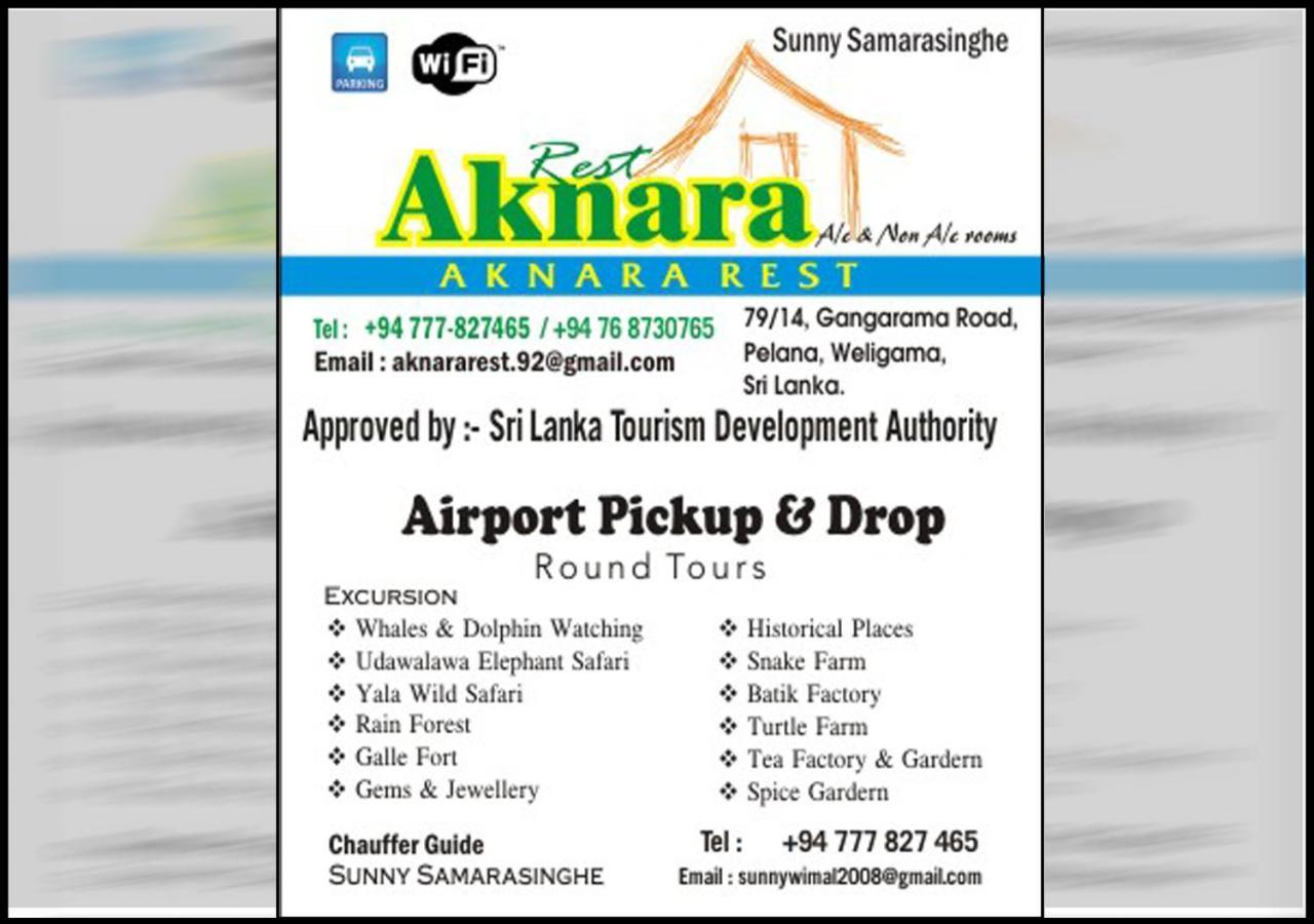 Aknara Rest Hotel Weligama Exterior foto
